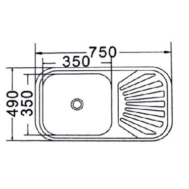 MIRA Мойка врезная для кухни оборотная Decor (MR 7549)